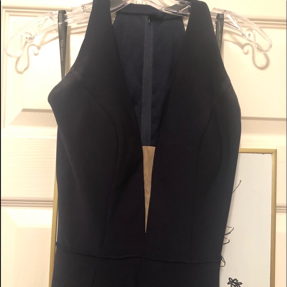 Sherri Hill Navy Prom Dress